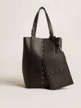 24/7 Bag in black leather with adjustable handles