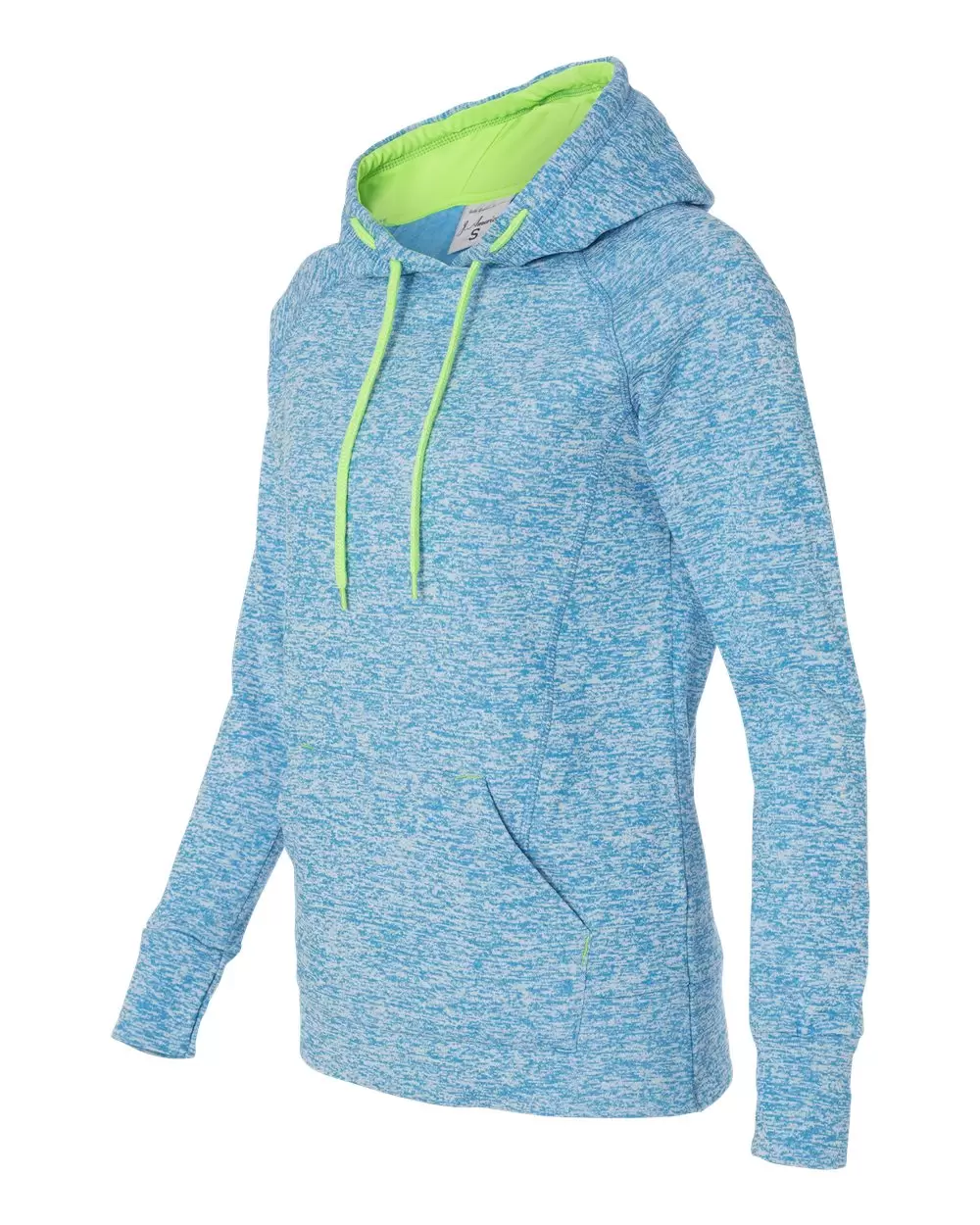 8616 J. America - Women's Cosmic Poly Contrast Hooded Pullover Sweatshirt SKU: 8616