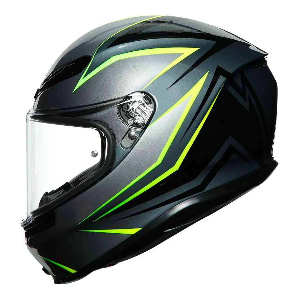 AGV - K-6 Flash Black/Grey/Yellow Helmet