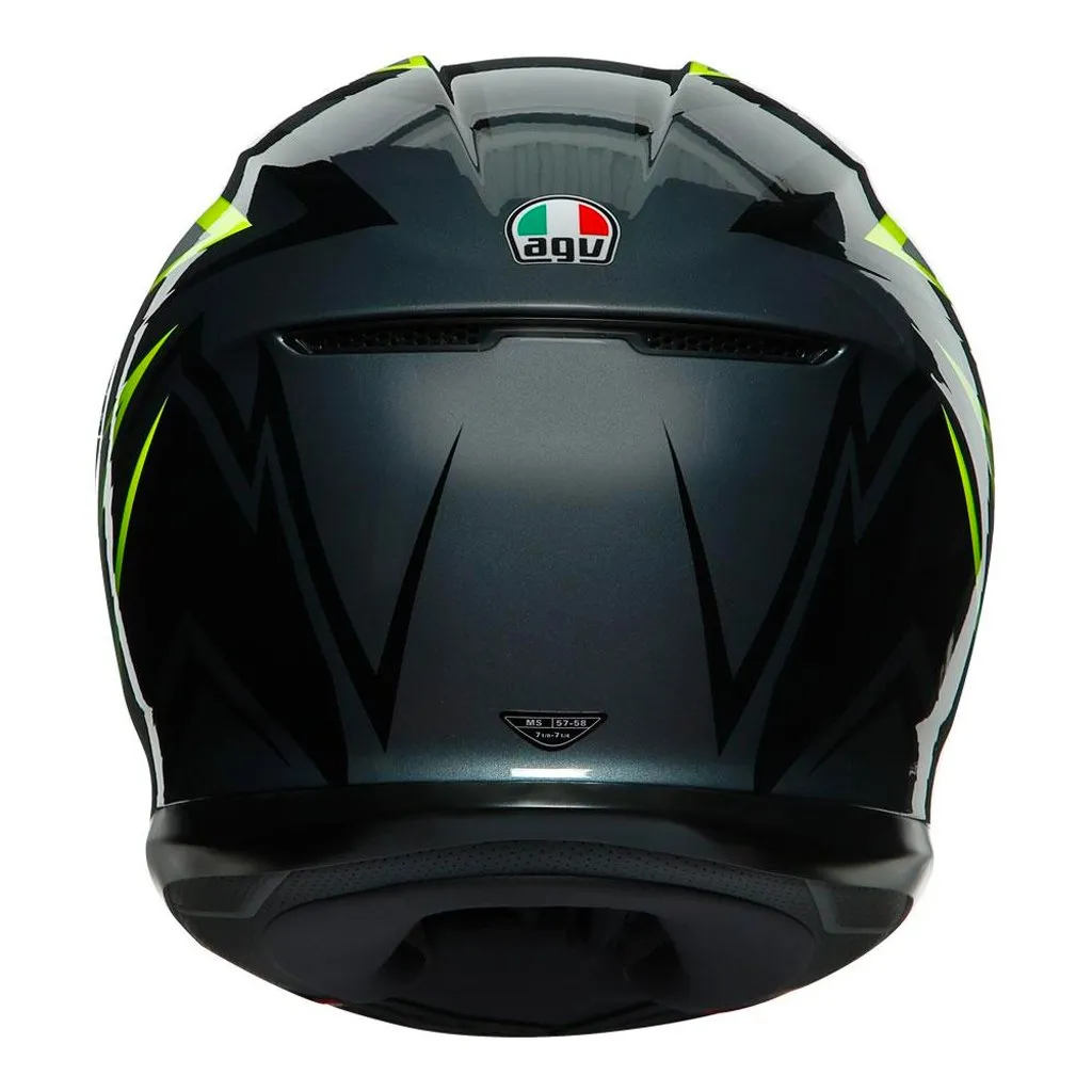 AGV - K-6 Flash Black/Grey/Yellow Helmet