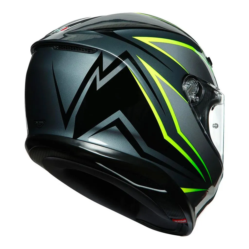 AGV - K-6 Flash Black/Grey/Yellow Helmet