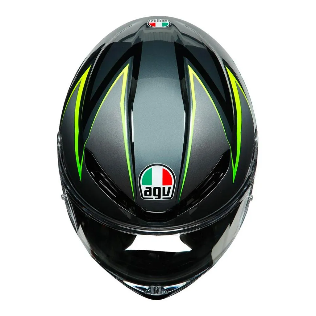 AGV - K-6 Flash Black/Grey/Yellow Helmet