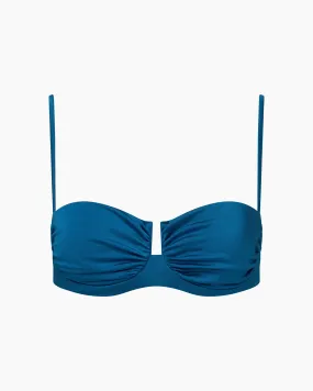 Alessia Bikini Top | Mykonos Blue