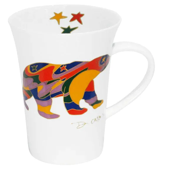 Alpha Bear Porcelain Mug by Dawn Oman