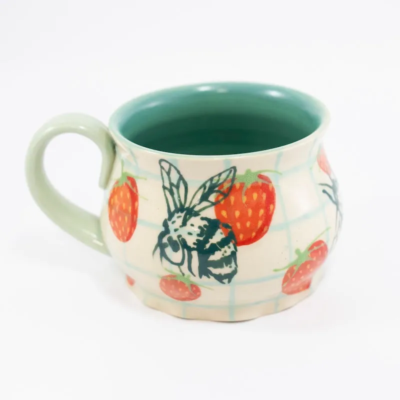 Bees Scalloped Mug