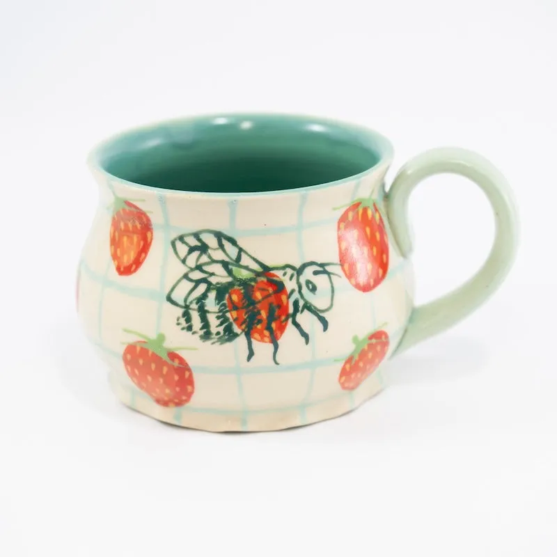 Bees Scalloped Mug