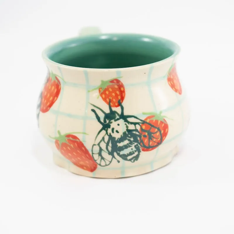 Bees Scalloped Mug