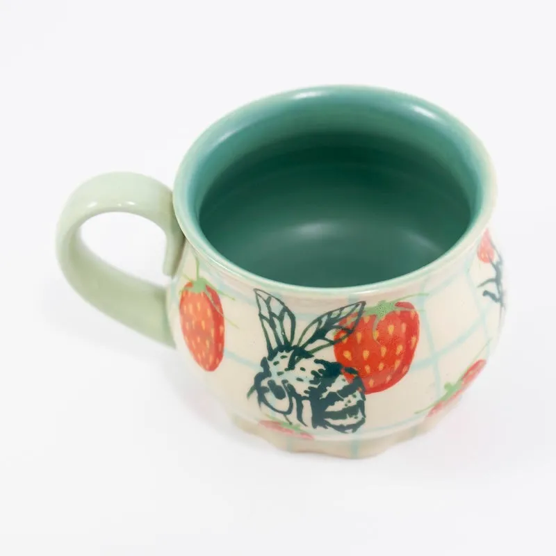 Bees Scalloped Mug