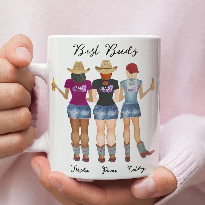 Best Friends Mug, Coffee Mug, Personalized Mugs, Custom Friends Mug, Besties Cups