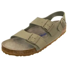 Birkenstock M' Milano SFB Desert Soil Faded Khaki Birko Flor Sandals