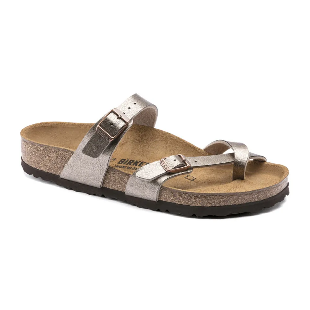 Birkenstock Mayari Graceful Taupe Birko-Flor Women’s Sandals (Regular)