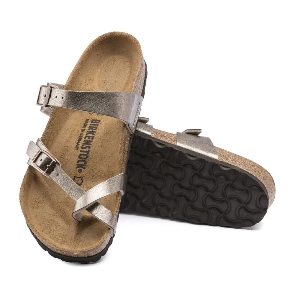 Birkenstock Mayari Graceful Taupe Birko-Flor Women’s Sandals (Regular)