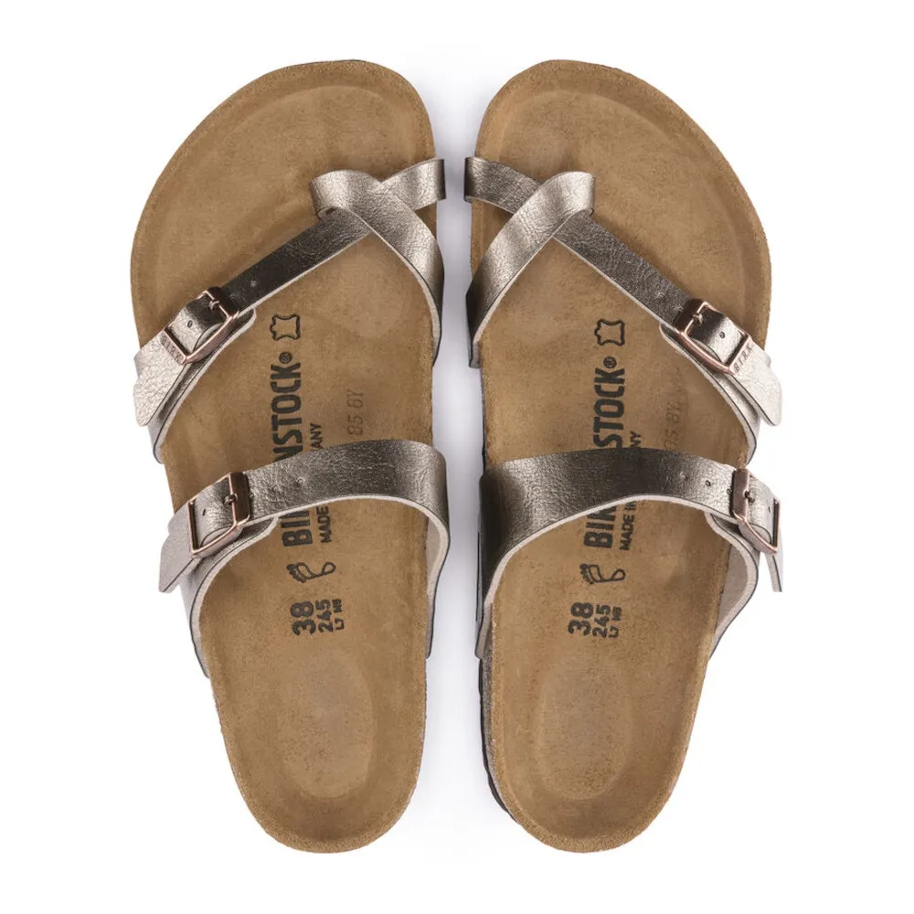 Birkenstock Mayari Graceful Taupe Birko-Flor Women’s Sandals (Regular)