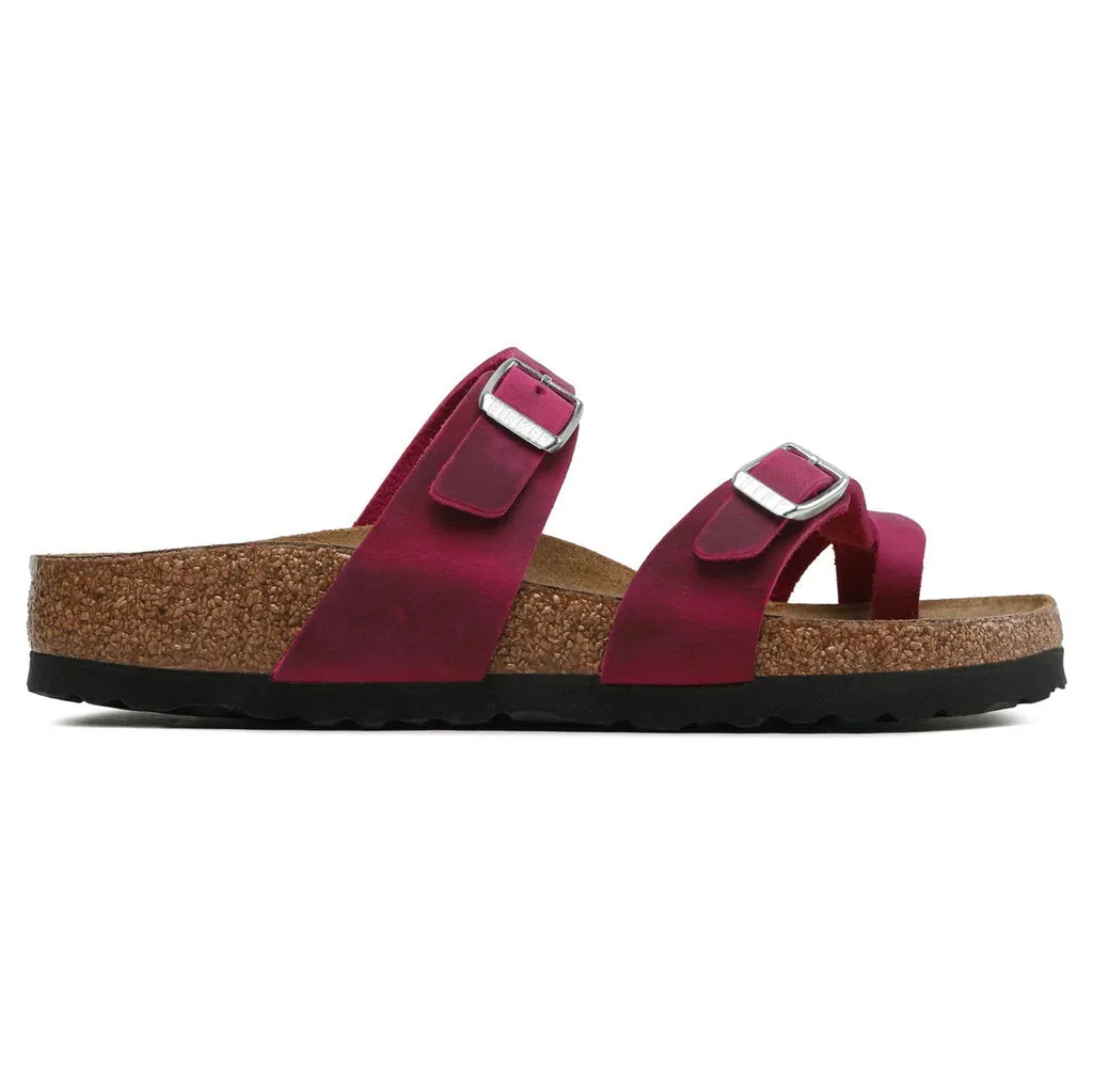 Birkenstock Unisex Sandals Mayari Casual Buckle Slip-On Oiled Leather - UK 7.5