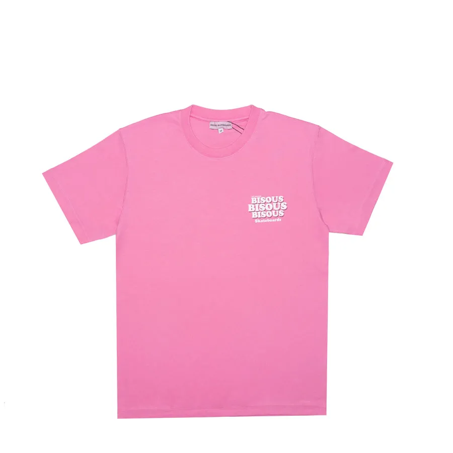 Bisous Skateboards - Grease T-Shirt - Pink