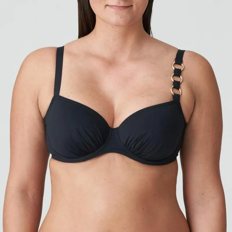 Black bikini underwired and non padded- Unas1 Primadonna Discount- Bikini underwired plus sizes, control       2024 Hannover