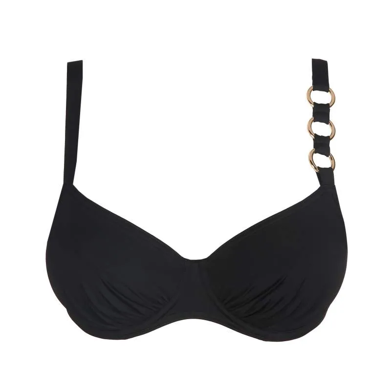 Black bikini underwired and non padded- Unas1 Primadonna Discount- Bikini underwired plus sizes, control       2024 Hannover