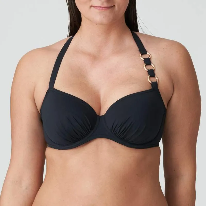 Black bikini underwired and non padded- Unas1 Primadonna Discount- Bikini underwired plus sizes, control       2024 Hannover