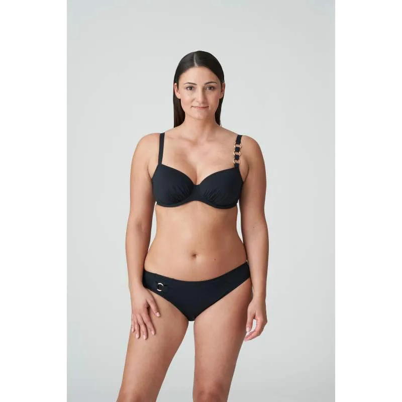 Black bikini underwired and non padded- Unas1 Primadonna Discount- Bikini underwired plus sizes, control       2024 Hannover