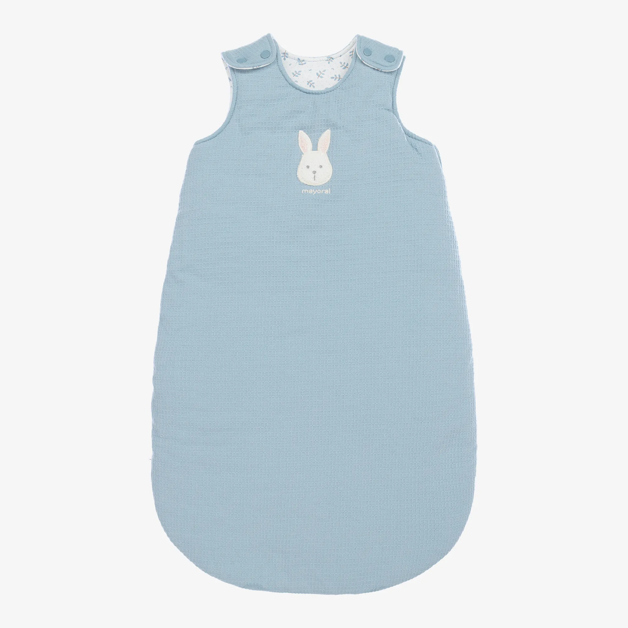 Blue Cotton Bunny Sleeping Bag (73cm)