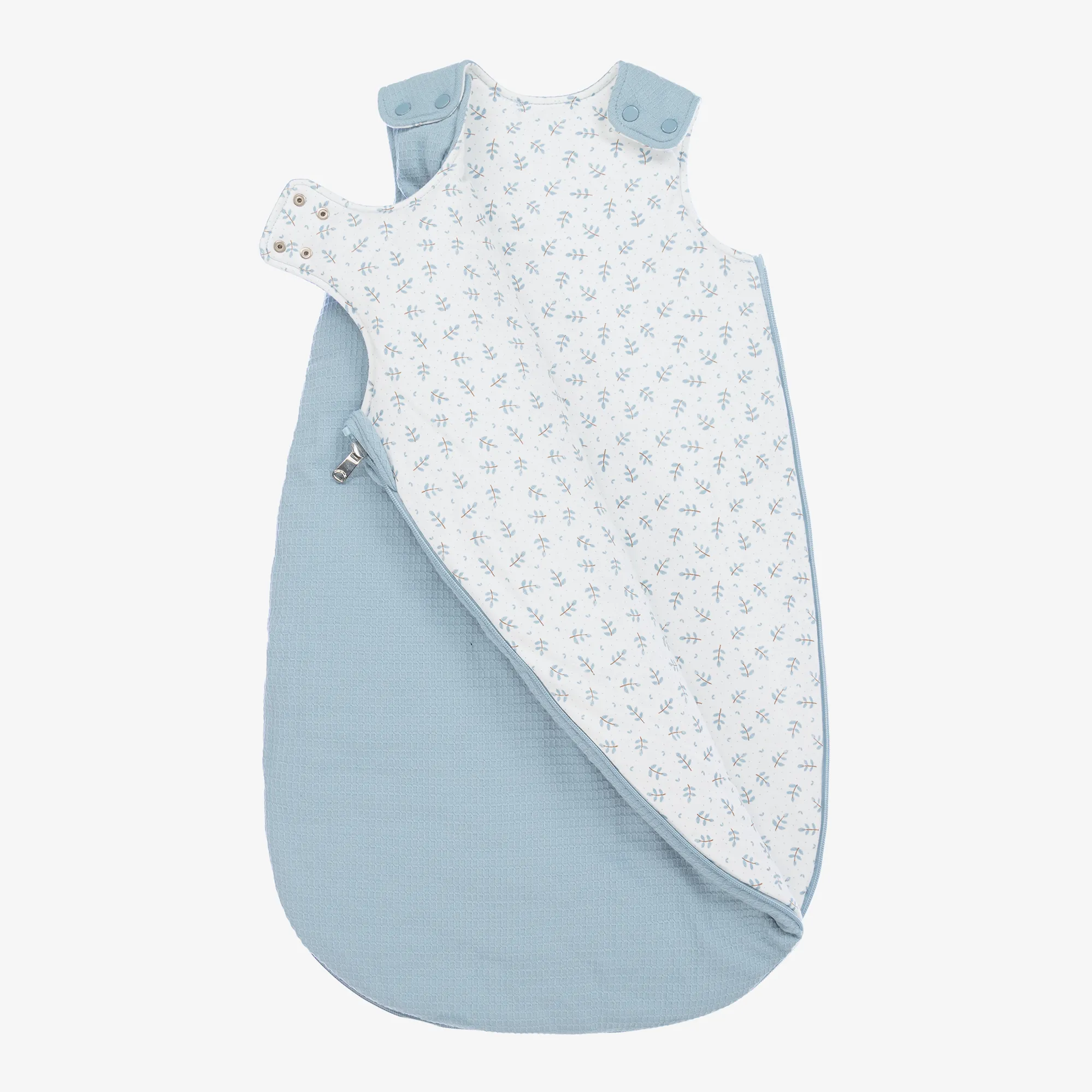 Blue Cotton Bunny Sleeping Bag (73cm)