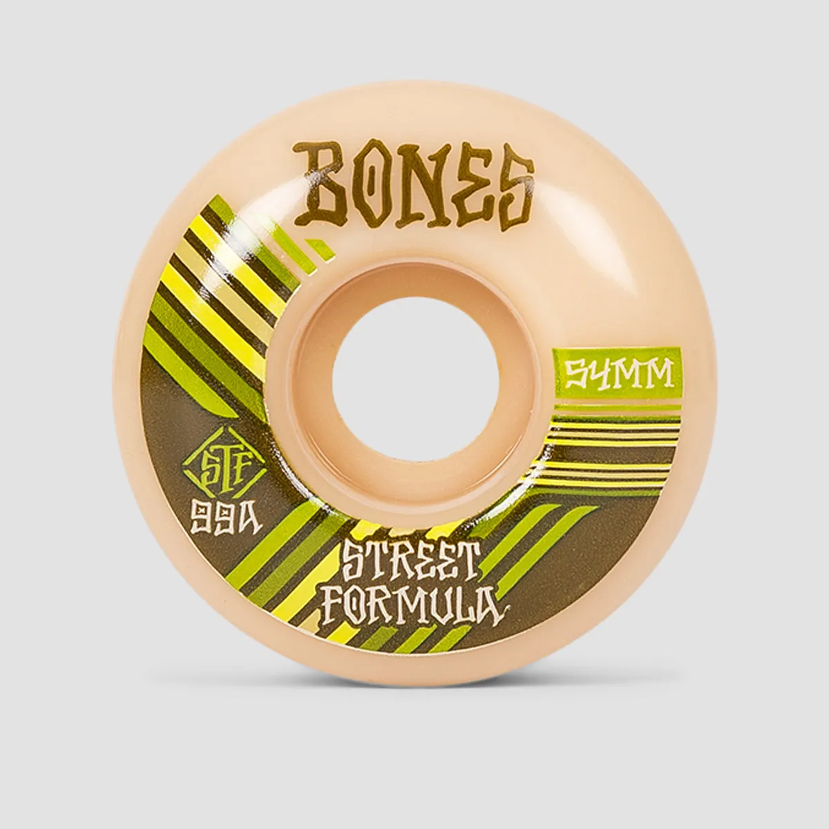 Bones Retros V4 Wide 99A STF Skateboard Wheels White 54mm