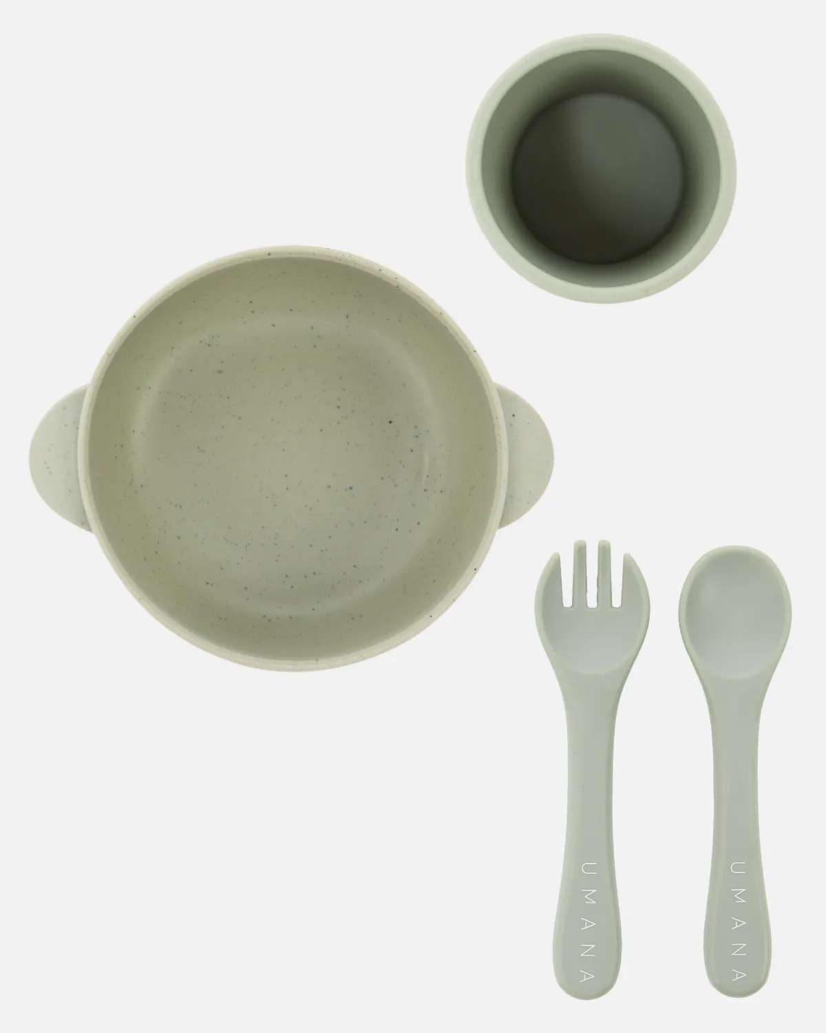 Bowl, Cup, Spoon and Fork Set - Corn