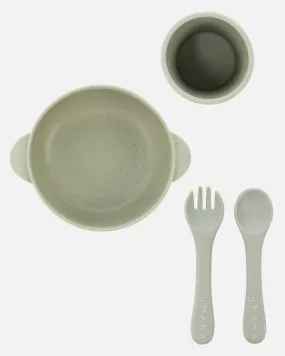 Bowl, Cup, Spoon and Fork Set - Pistachio