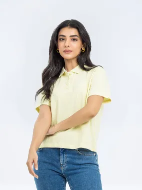 Boxy Crop Polo Shirt - FWTPS24-005