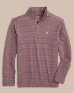 Boys Cruiser Heather Micro-Stripe Quarter Zip Pullover