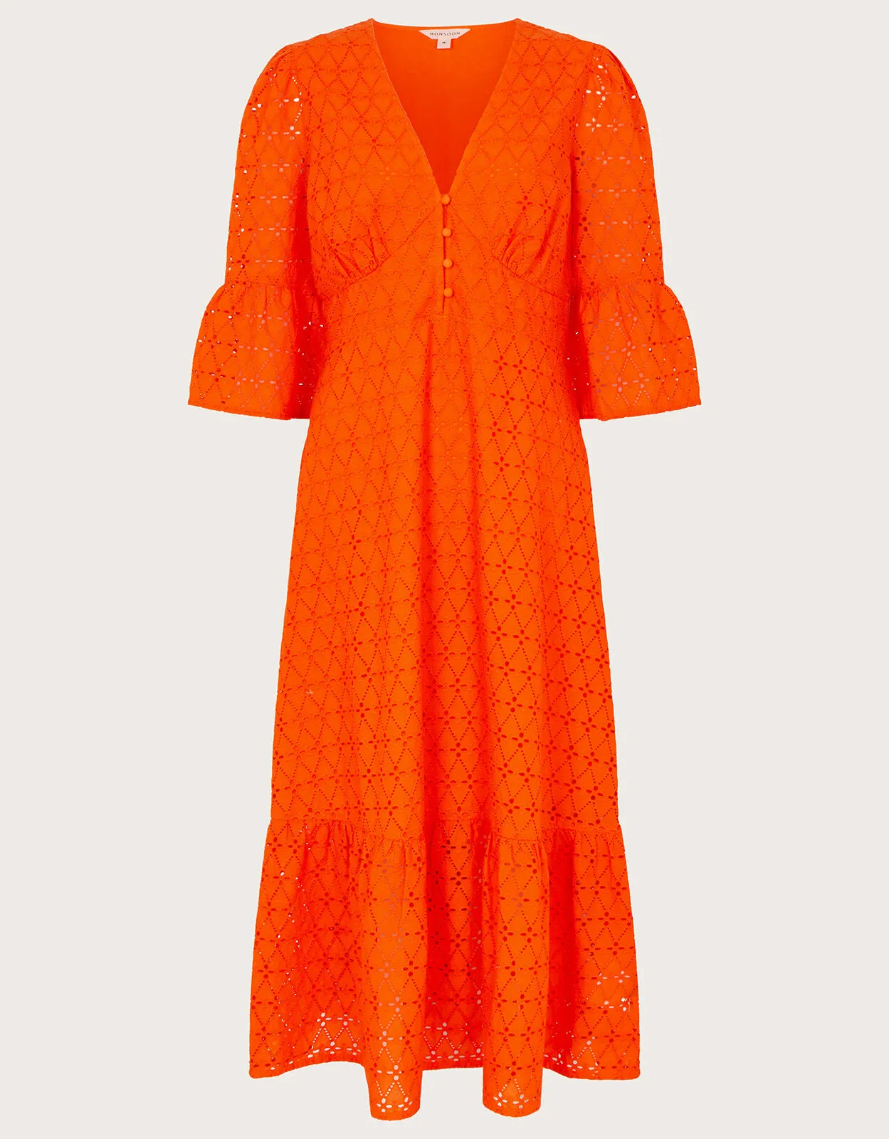 Broderie Dress Orange