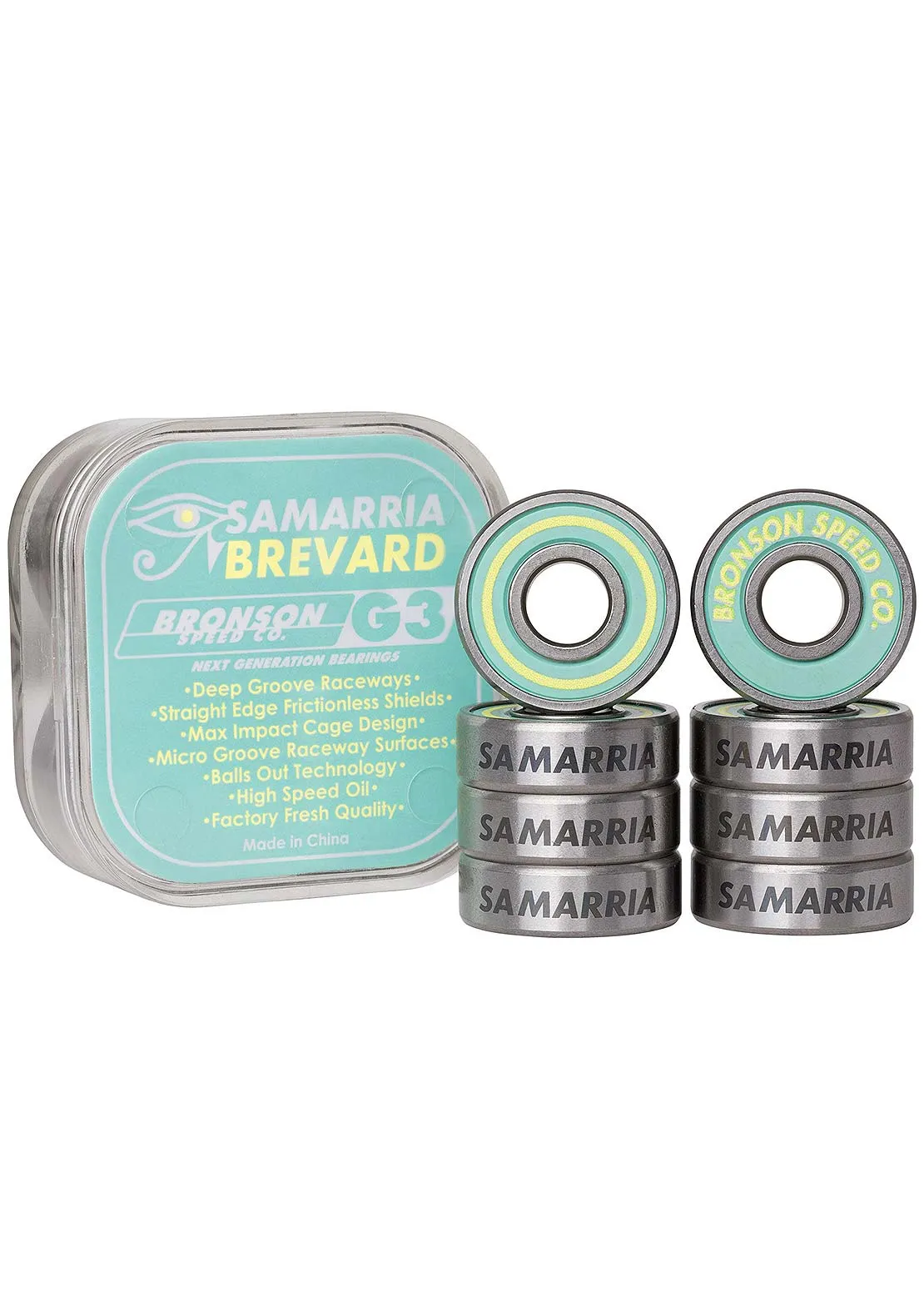 Bronson G3 Samarria Brevard Skateboard Bearings