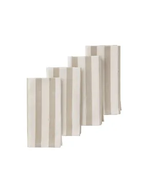 Bungalow Rimini Stripe set of 4 Napkins - Desert