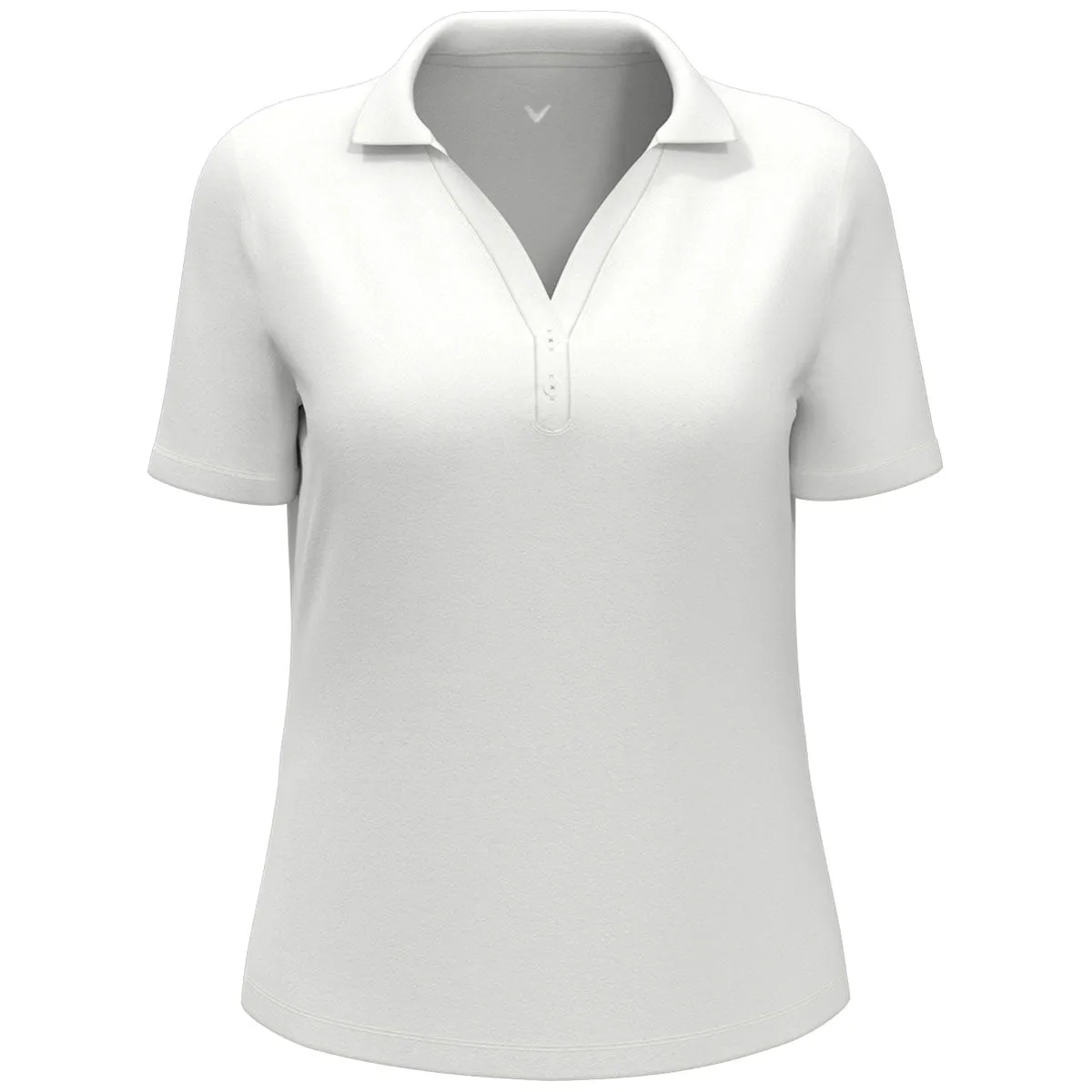 Callaway Women's White Micro Texture Polo