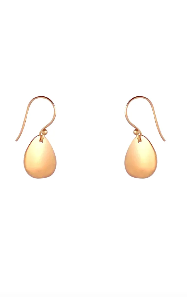 Catania Earrings - Short Gold