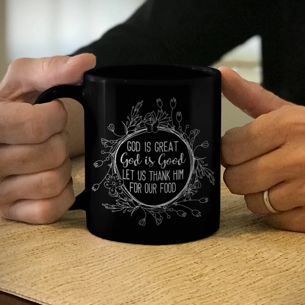 Ceramic Coffee Mug Black God Is Great