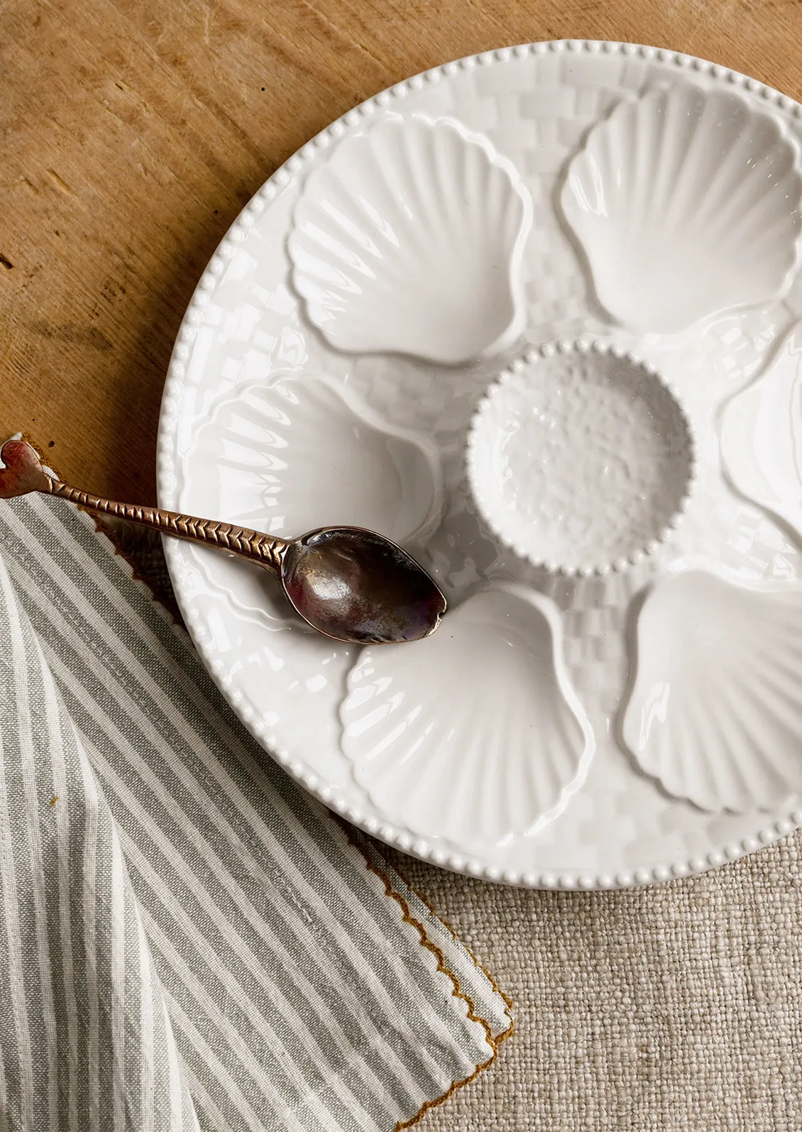 Ceramic Oyster Serving Plate