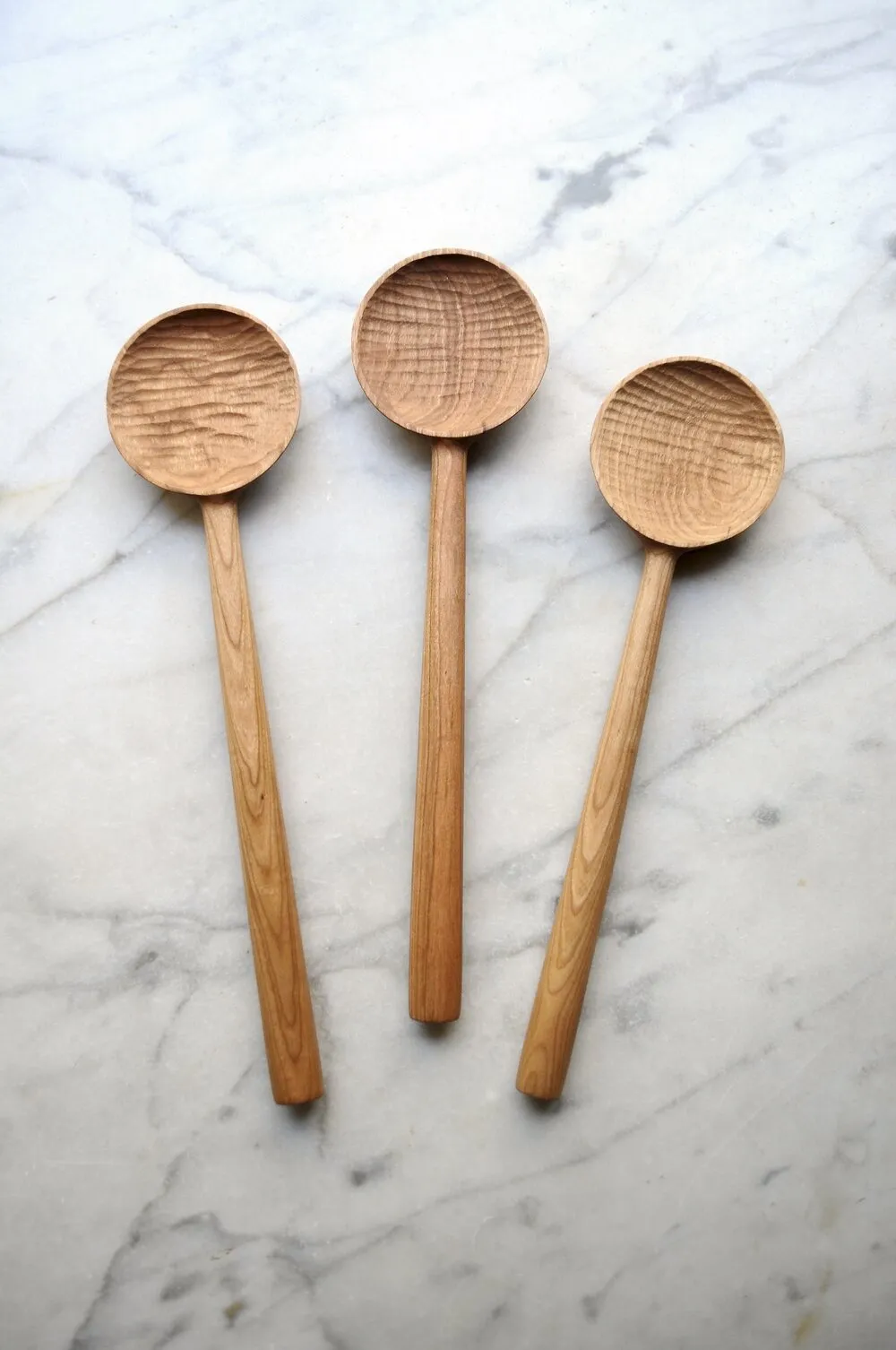 CHERRY WOOD COOKING SPOON - FOUR LEAF