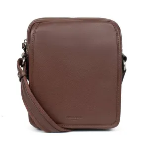 Chocolate men's leather bag 469565