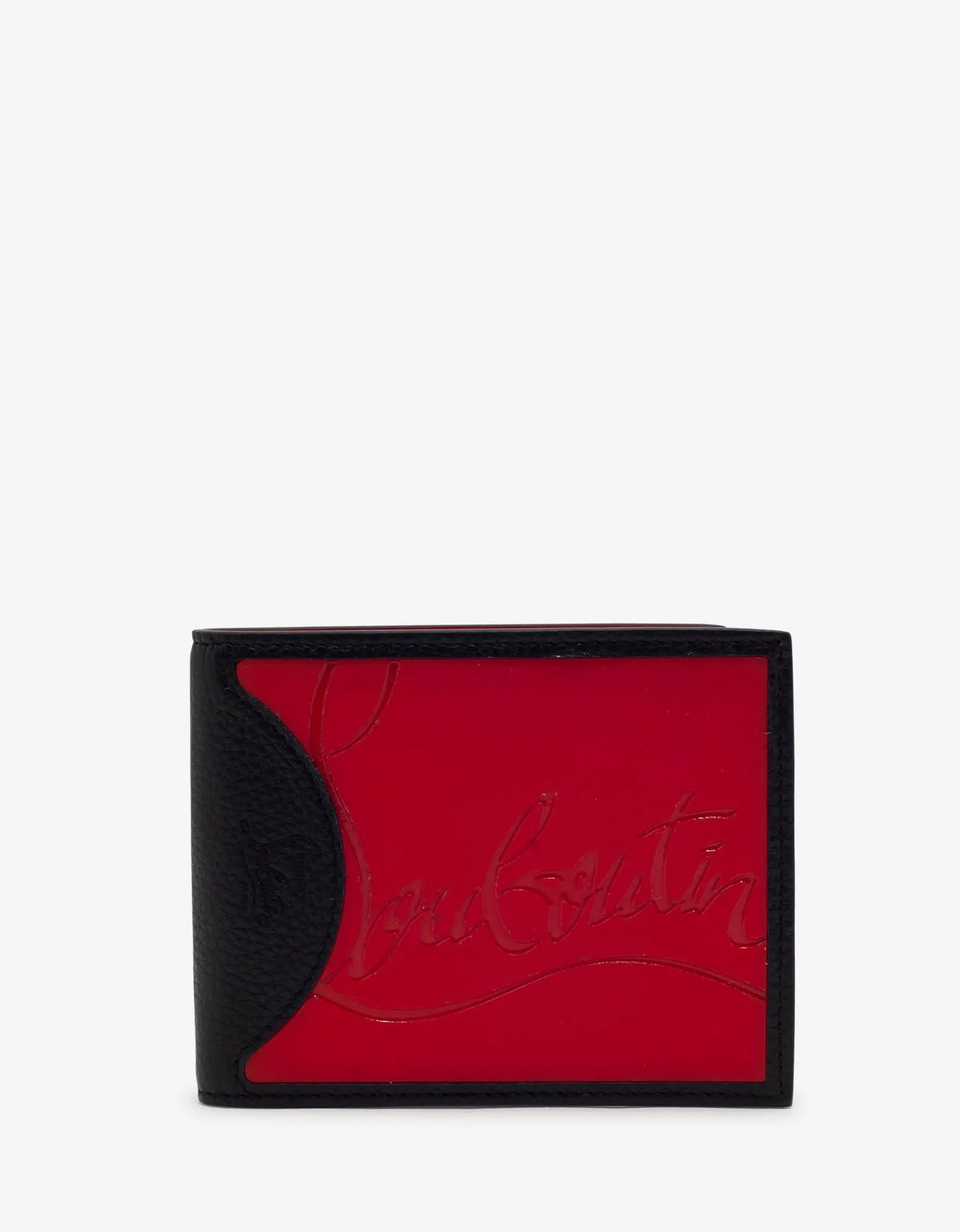 Christian Louboutin Coolcard Sneakers Sole Black & Red Billfold Wallet