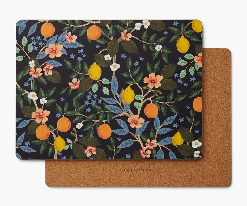 Citrus Grove Cork Placemats