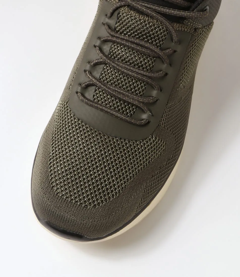 COLORADO Drone Olive Knit Sneakers