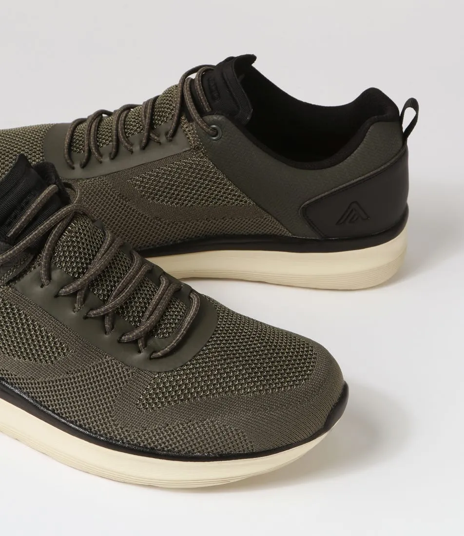 COLORADO Drone Olive Knit Sneakers