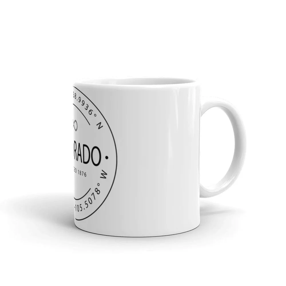 Colorado - Mug - Latitude & Longitude