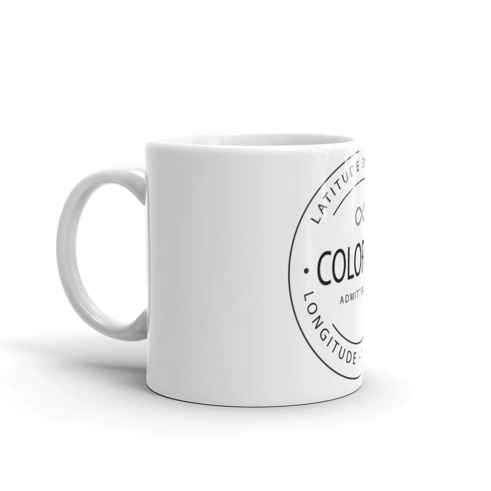 Colorado - Mug - Latitude & Longitude