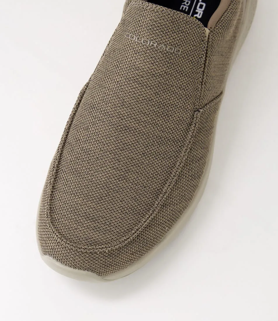 COLORADO Orsen Taupe Knit Sneakers