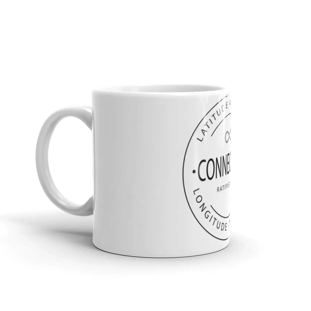 Connecticut - Mug - Latitude & Longitude