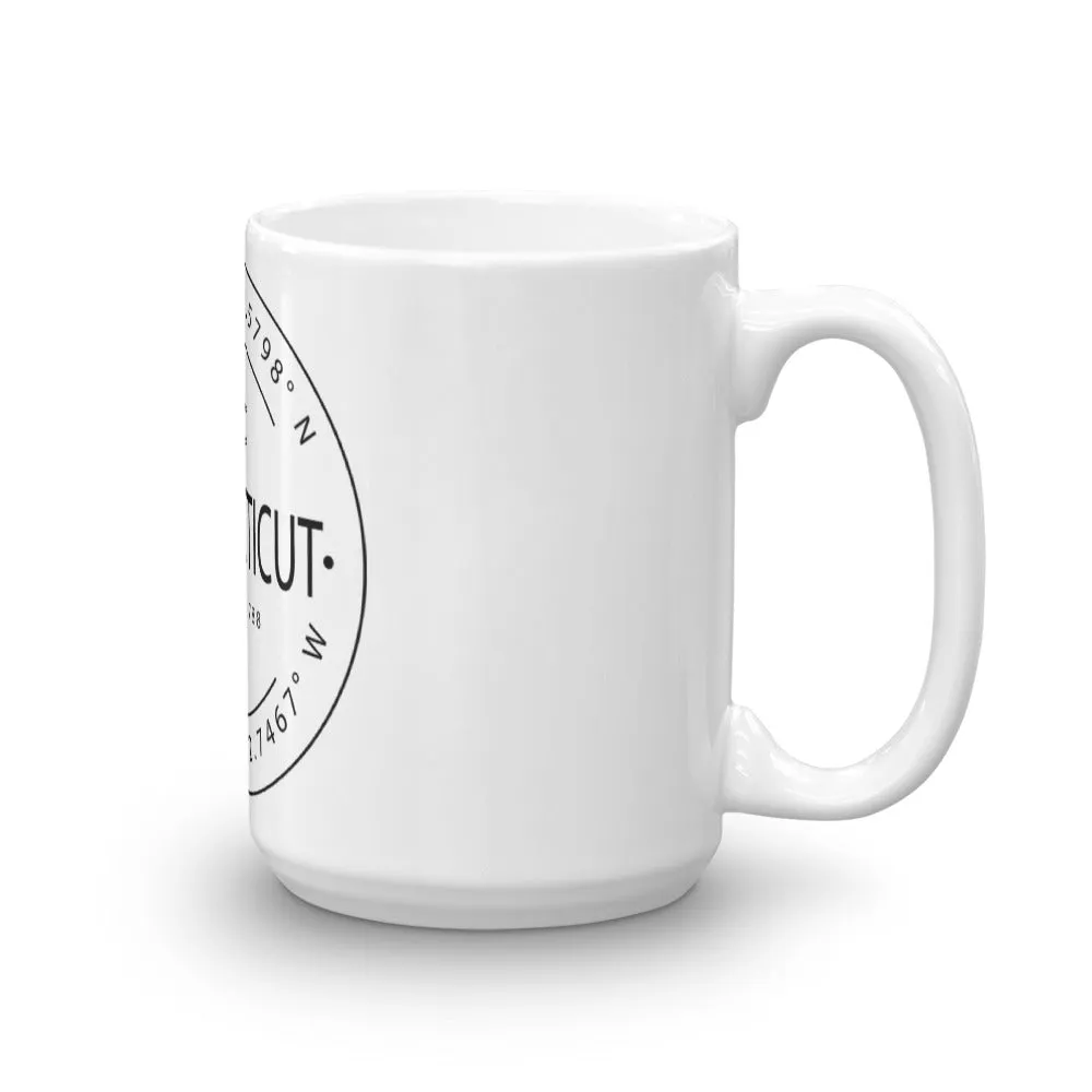 Connecticut - Mug - Latitude & Longitude