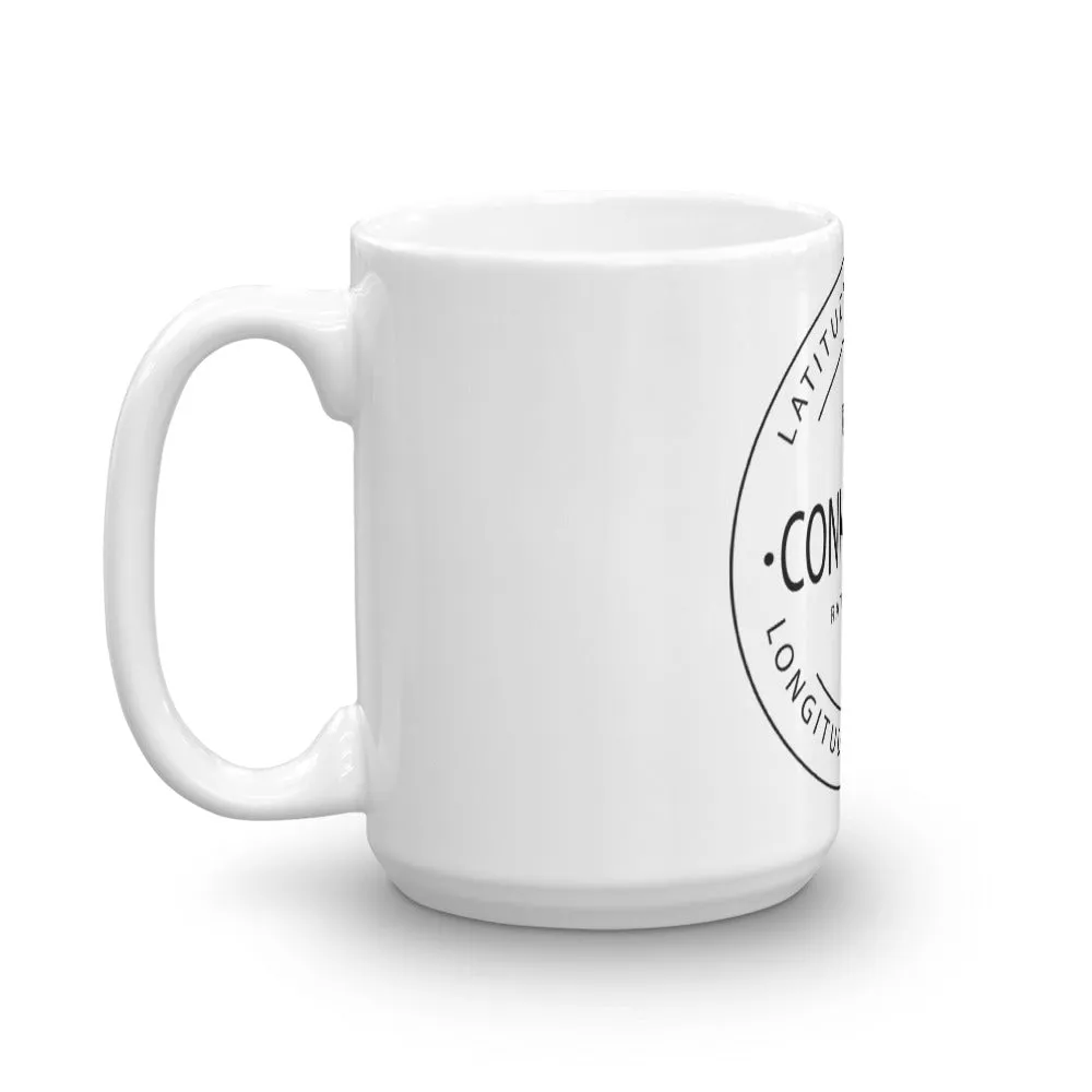 Connecticut - Mug - Latitude & Longitude