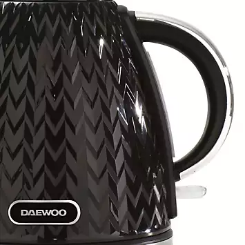 Daewoo Argyle 1.7L 3Kw Jug Kettle - Black | Kaleidoscope